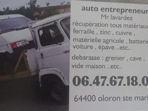 devis débarras Oloron-Sainte-Marie - Ferrailleur récup 64 lavardez