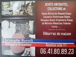 devis débarras Castres - Christophe Barnili Antiquaire Brocantes militaria Débarras Castres