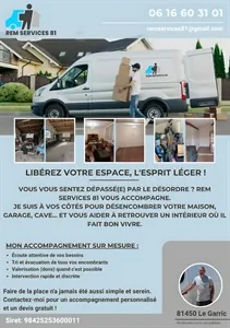 Débarras Rem services 81 - débarras de maison & désencombrement à Le Garric et Tarn